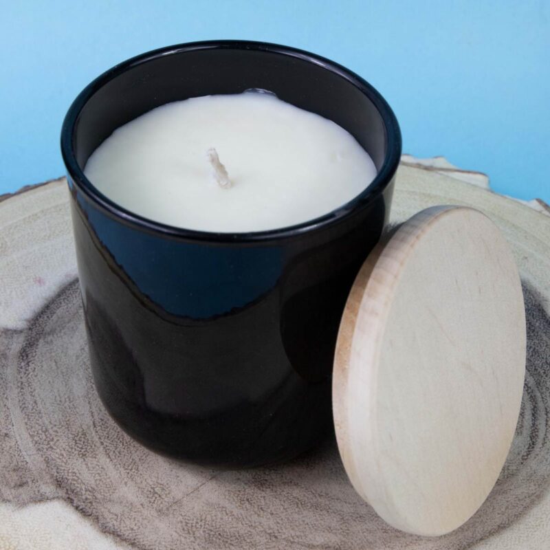 sójová vonní svíčka ve skle bíle pižmo