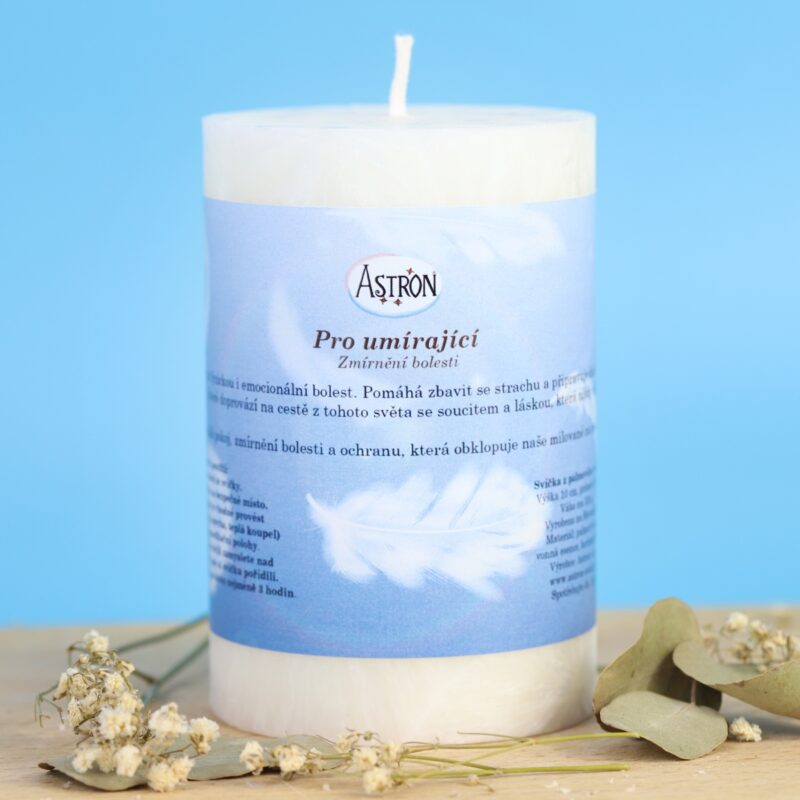 Pro umírající – palmová svíčka 10 cm