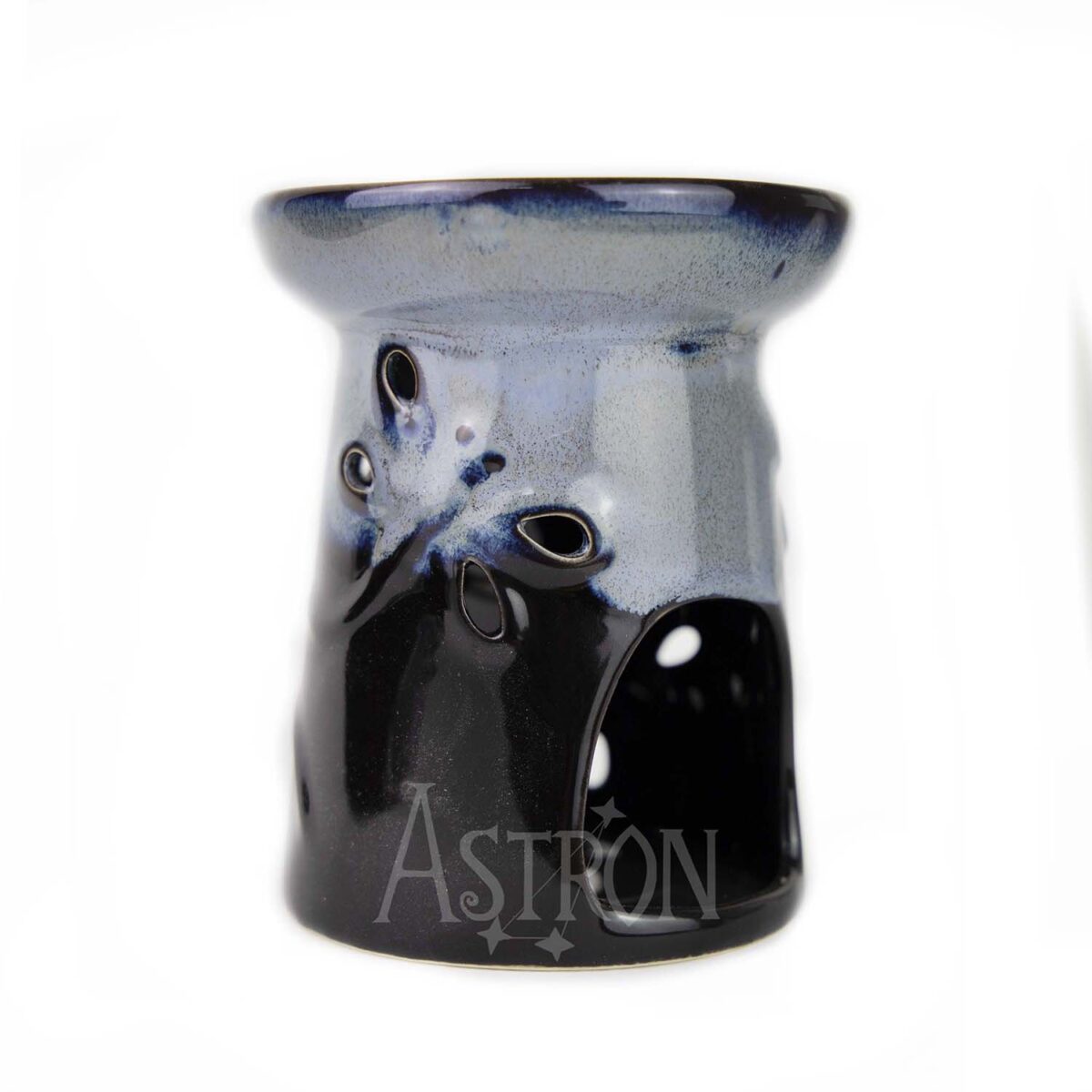 Aromalampa černá zadní pohled