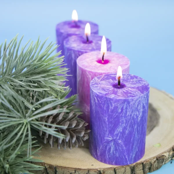 adventní_svičky_fialove_ruzove