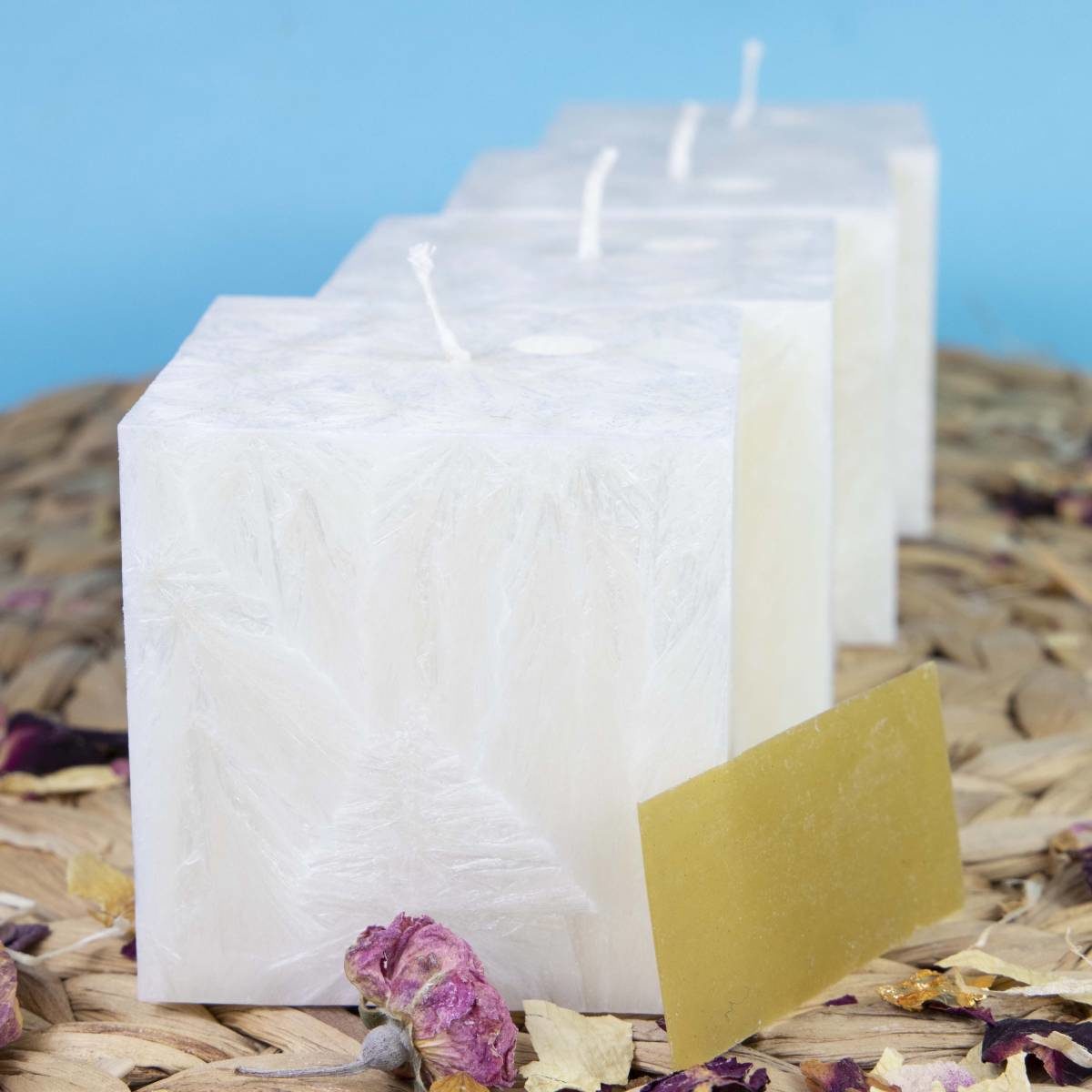 Sada svíček – rodinné balení Svíčky přání – 4 ks x kostka - Obrázek 3