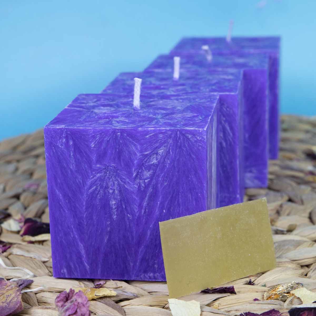 Sada svíček – rodinné balení Svíčky přání – 4 ks x kostka - Obrázek 4