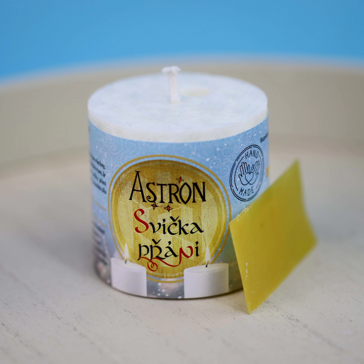 biela_cz Svíčka přání Astron – válec 5,5 cm - Obrázek 1