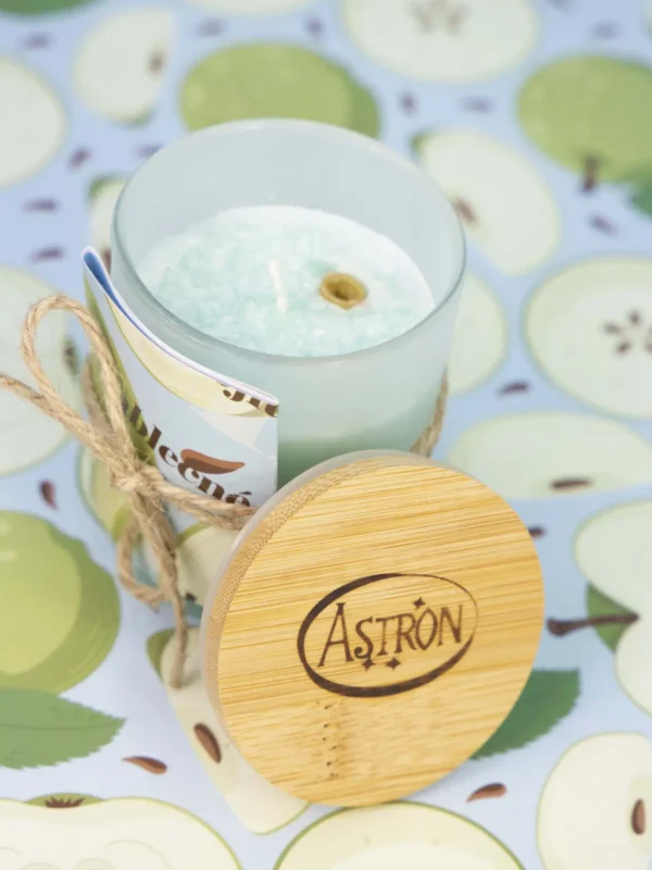 Vonná Svíčka přání ve skle – Jablečné mojito - Obrázek 3